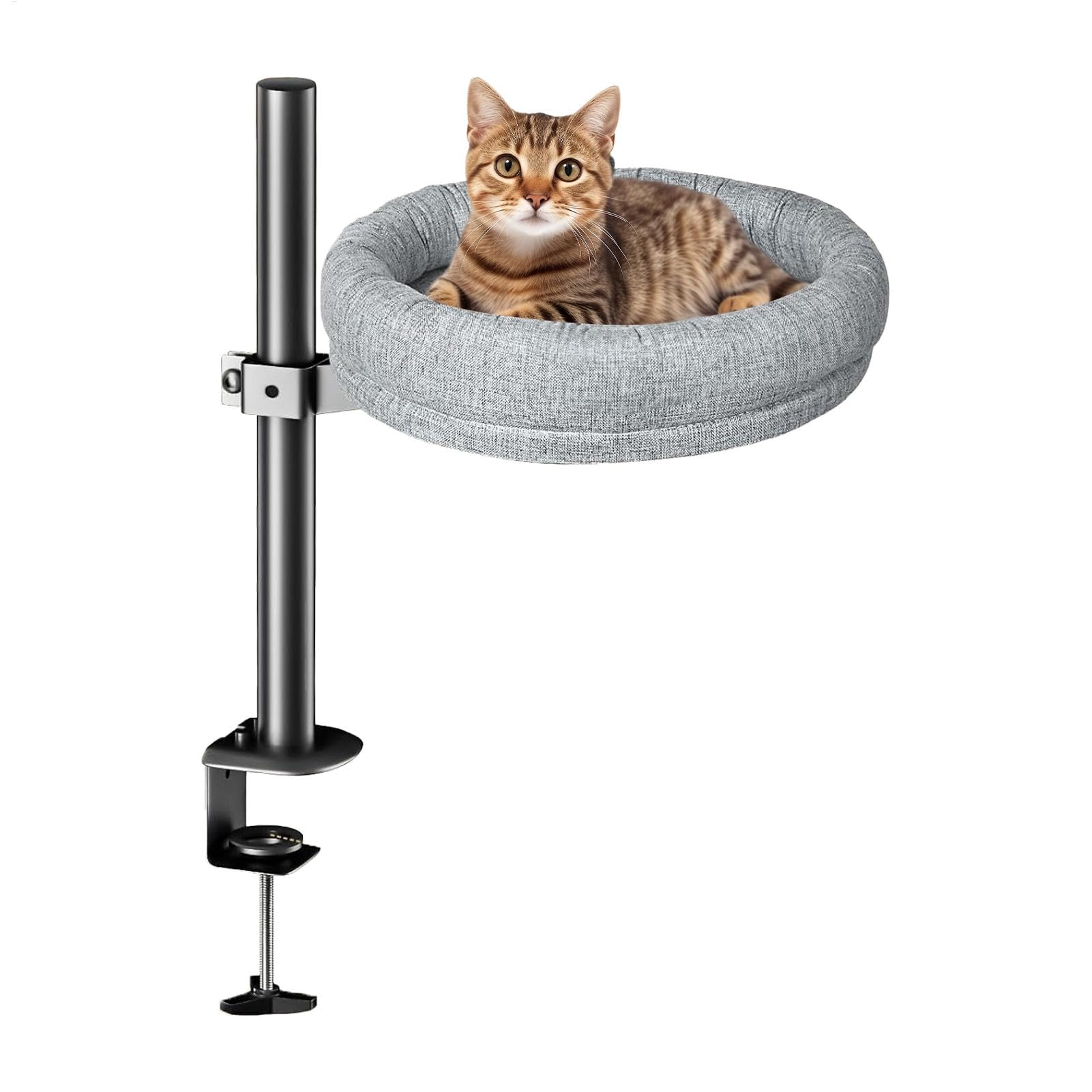 Lit de table pour chat pour libérer l'espace de travail avec hamac pour chaton rigide