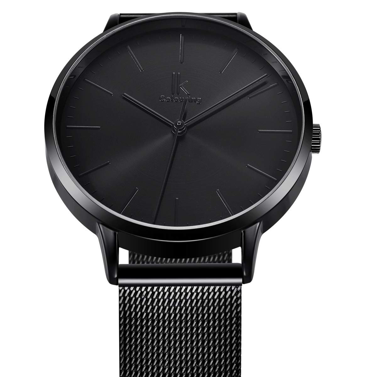 Alienwork IK Minimalist Orologio Donna Ultra-sottile Cinturino in Maglia