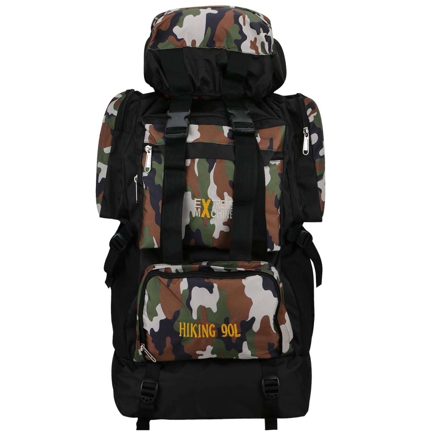 Extreme Machine 90L Camouflag Print Rucksack Hiking Bag with Shoe Compartment