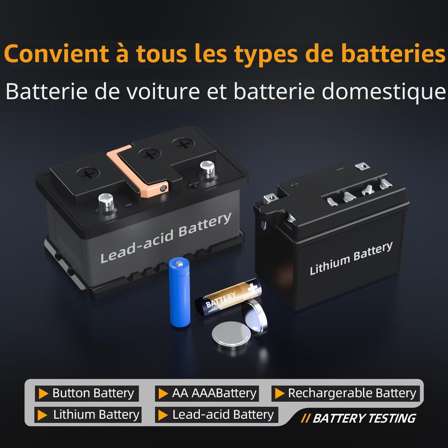 Testeur De Batteries,HRM-10 Testeur Portable Multifonctionnel À 4 Fils Pour Batteries,100V 200Ω Mètre De Résistance Intérieure Et De Tension Précis Testeur De Résistance