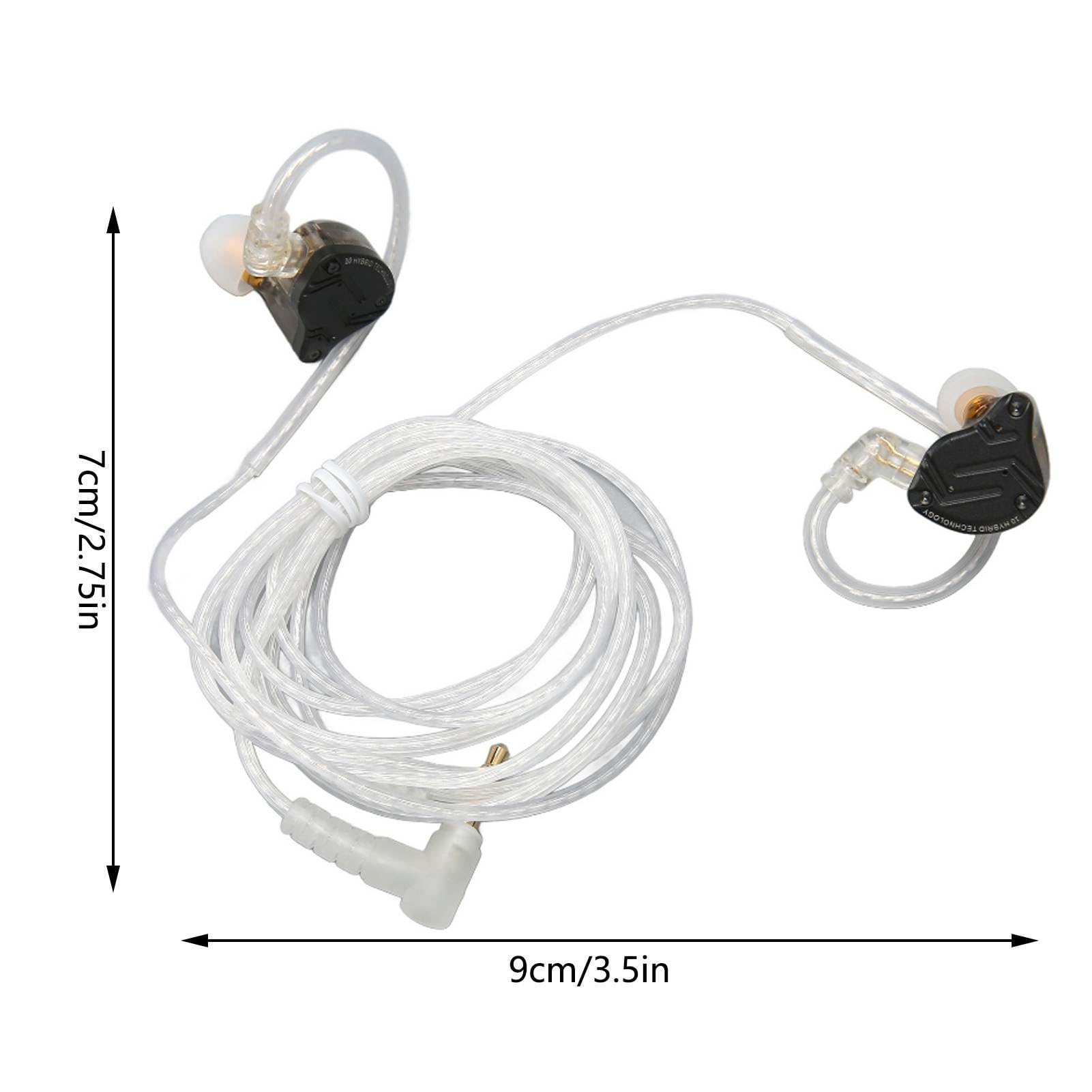 Annadue ZS10 PRO X Słuchawki Douszne z Przewodowym Monitorem, Hybrydowy Sterownik 1DD 4BA, Słuchawki Stereo HiFi, Odłączany Kabel 0,78 Mm 2-pinowy, Douszne dla Muzyków Studyjnych na Scenie