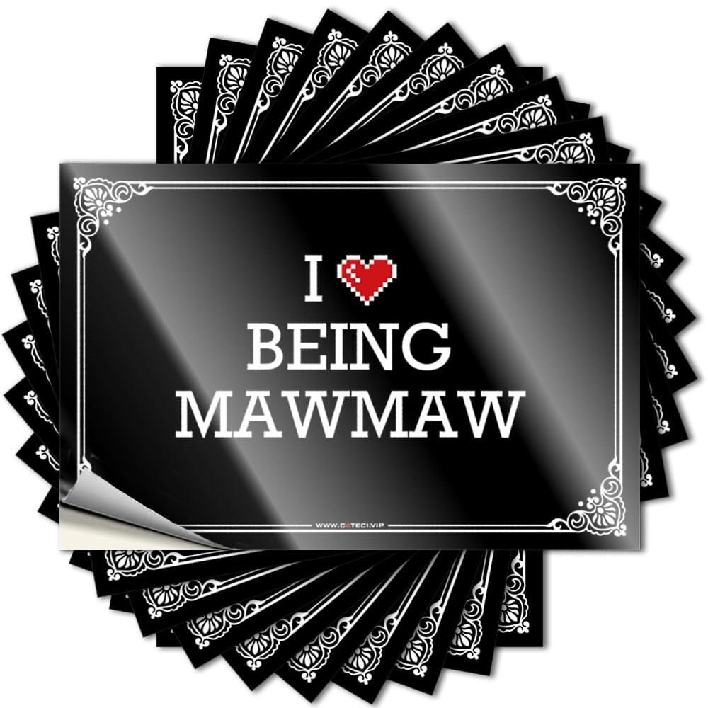 Teenage Room Decor Tumbler Stickers - I Love Being Mawmaw Feminist Durable Sticker Easy Apply for Travel Decor(6X9CM)