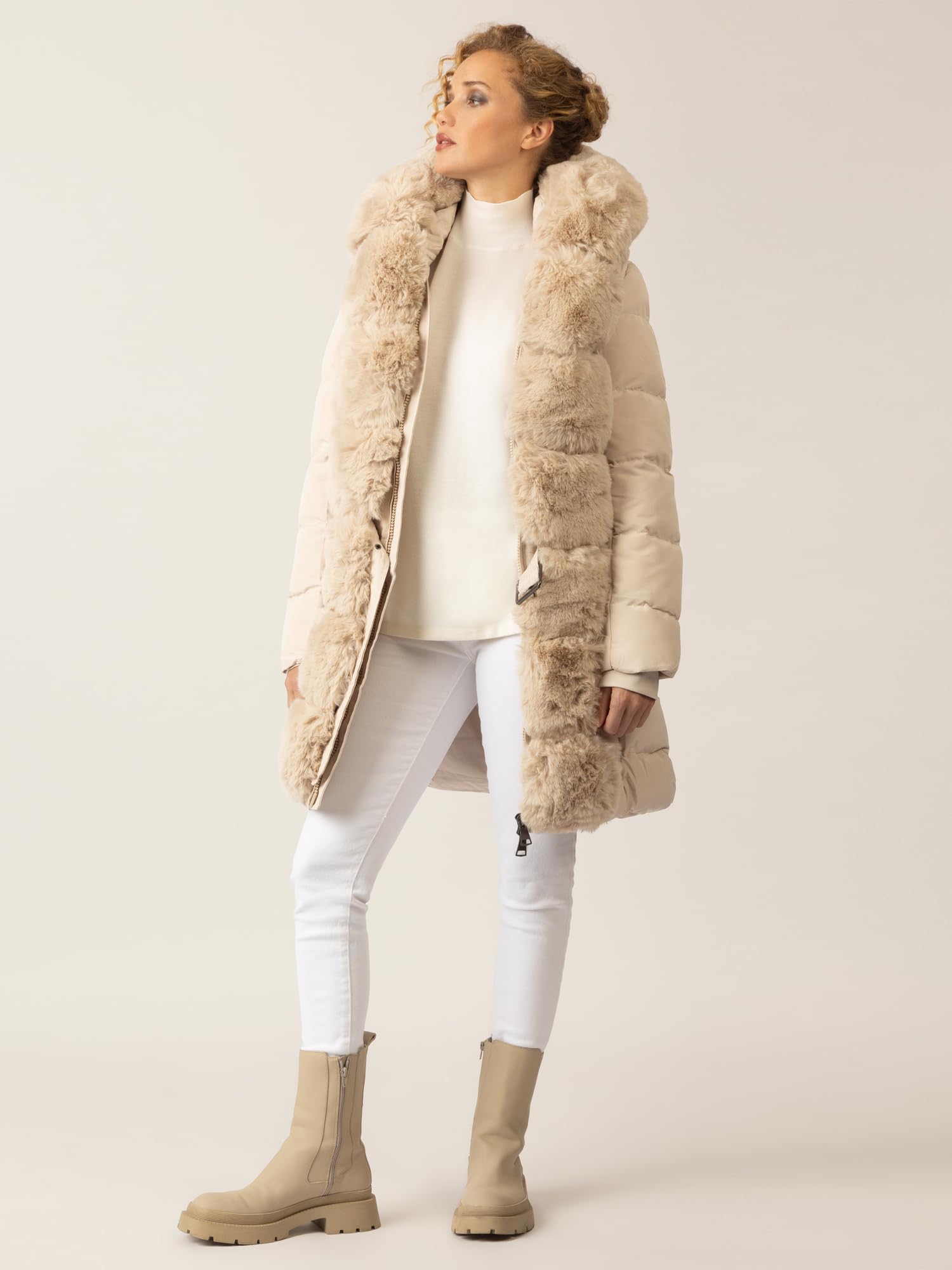 APART Fashion Damen Winterjacke Winterjacke (1er Pack)