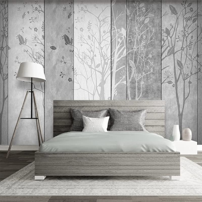 Papier peint relief 3D arbre plantes style haut de gamme pour chambre 250x175cm