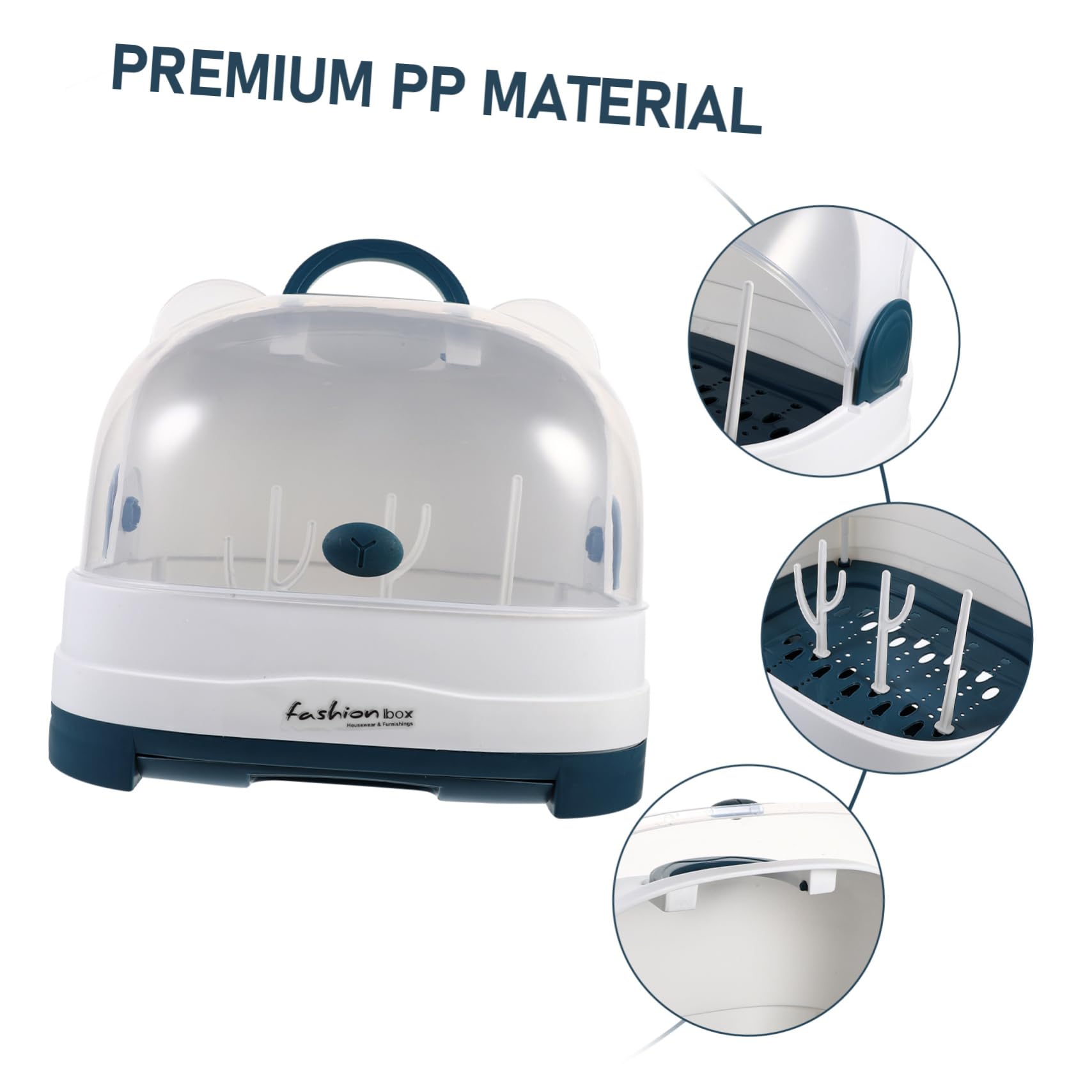 Toyvian Asciuga Biberon Portatile Scatola per Asciugare Biberon Design di Perdite Facile da Pulire e Conservare