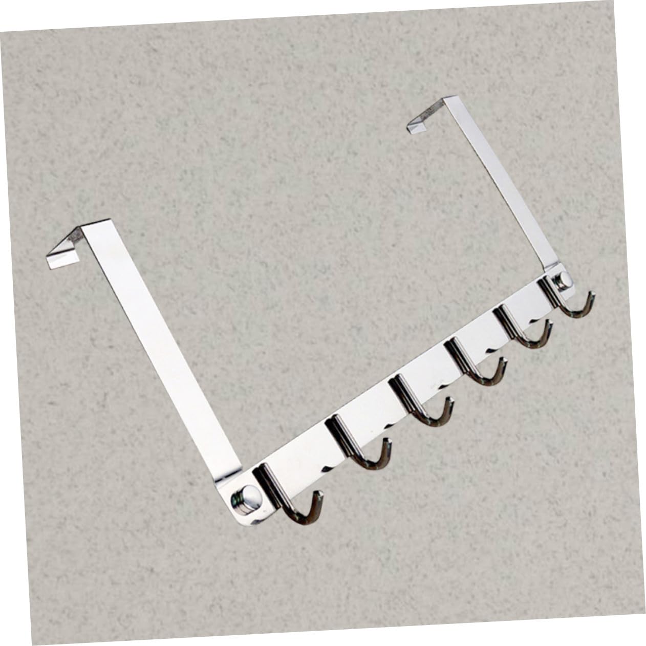 Toddmomy Gancio per Porta in Acciaio Inox Appendiabiti Sopra Porta Portaoggetti per Cappelli Borse e Asciugamani Design Semplice e Facile da Montare