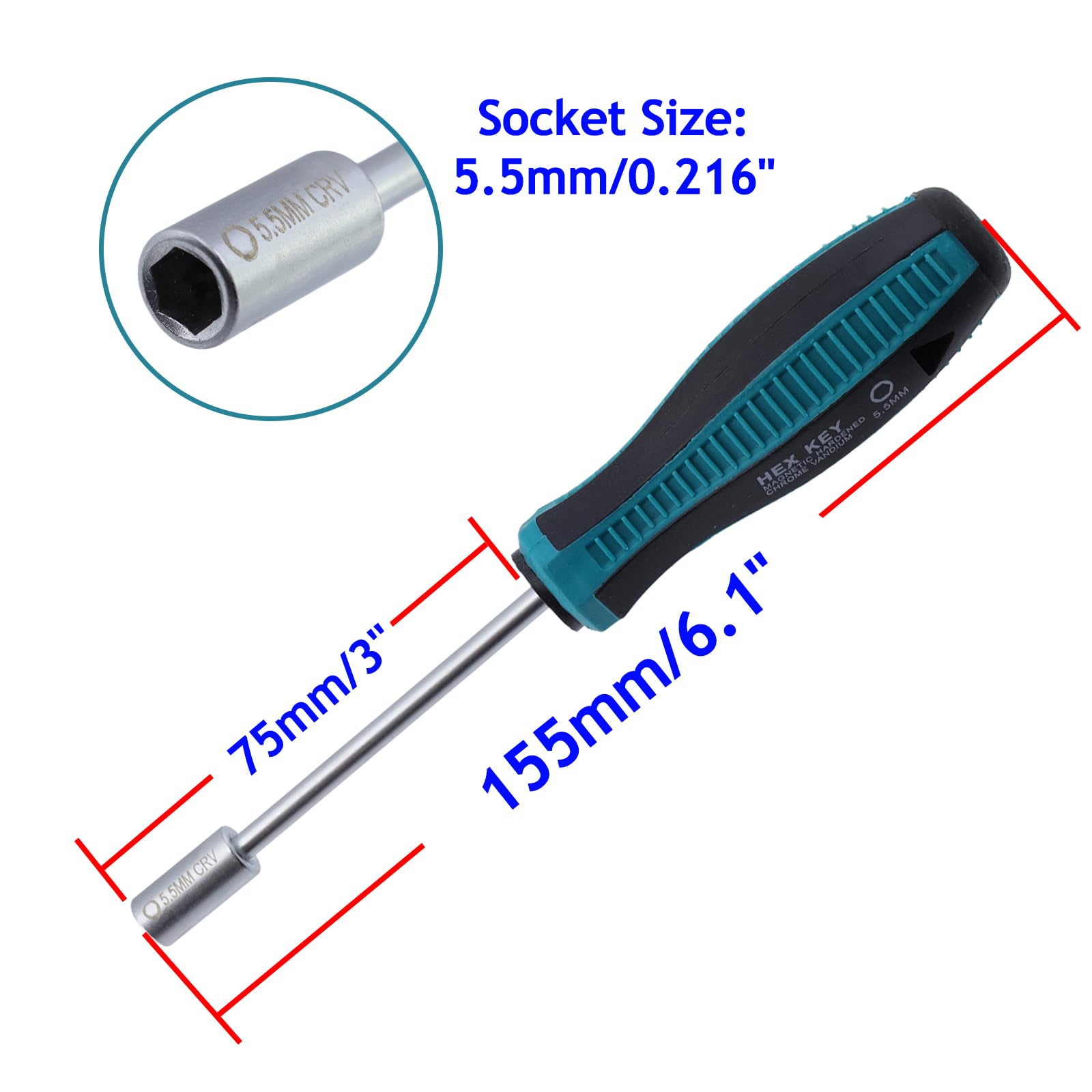Hex Nut Screwdriver Set - 2 Pcs, Rannb -2