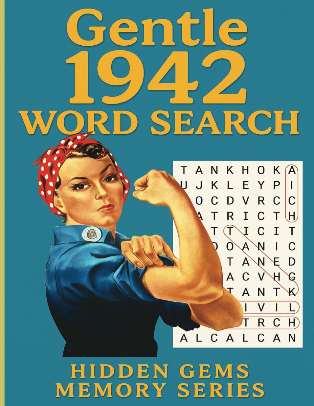 Gentle 1942 Word Search: Hidden Gems Memory Series