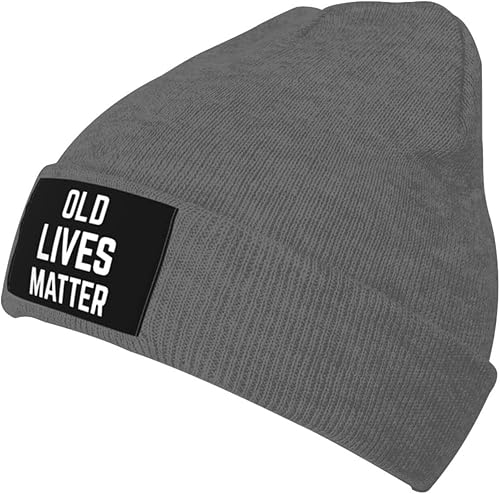 Miniatura 10 de Old Lives Matter - Sombrero de punto elástico suave para adultos con protección cálida y fría para otoño e invierno