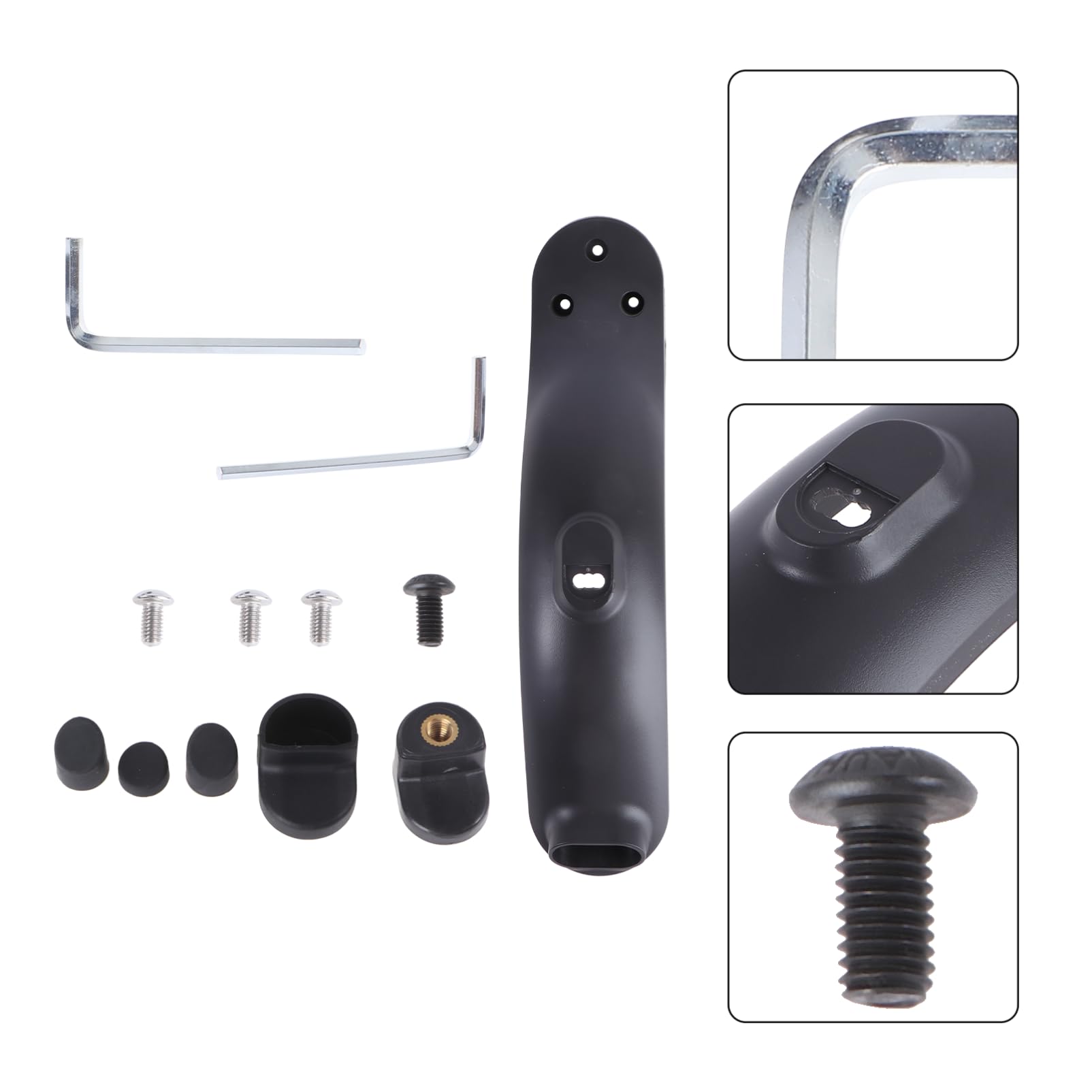 TOYANDONA Garde Boue Arrière pour Trottinette Électrique Accessoire de Remplacement Aux UV Facile à Installer Design Renforcé Parfait pour Conduite Sécurisée sous la Pluie