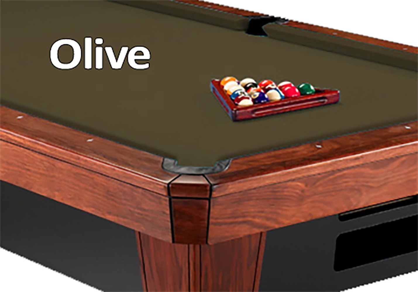 Simonis Olive Billiard Cloth- 8 Foot Cut