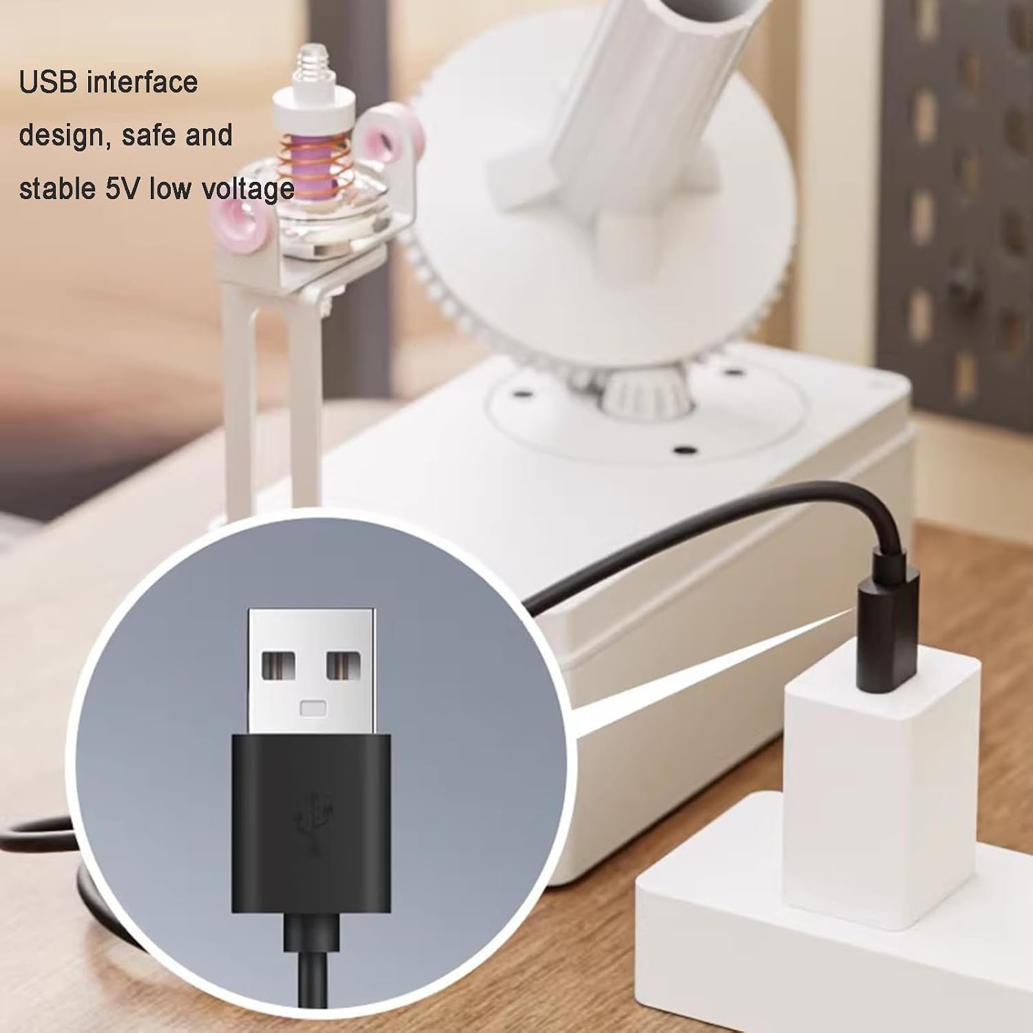 Bobineuse électrique compacte 250 TR/Min, Tension réglable, Alimentation USB, Tricot, Crochet et Teinture de Fil