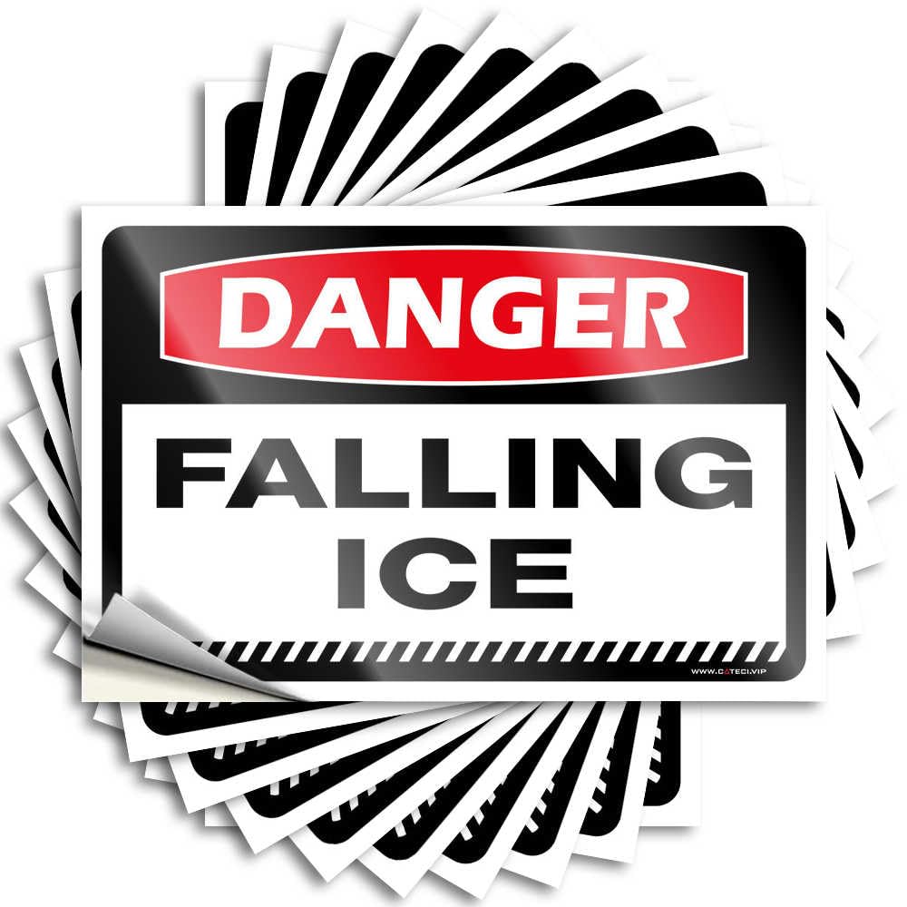 Fzfn Girls Colour Decor Bumper Bumper | Danger Falling Ice Encouraging For Decor(8X12cm)