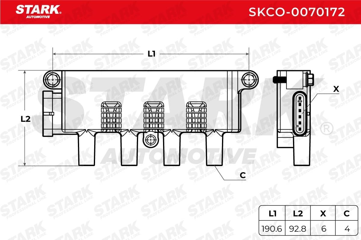 STARK SKCO-0070172 Bobina d'accensione