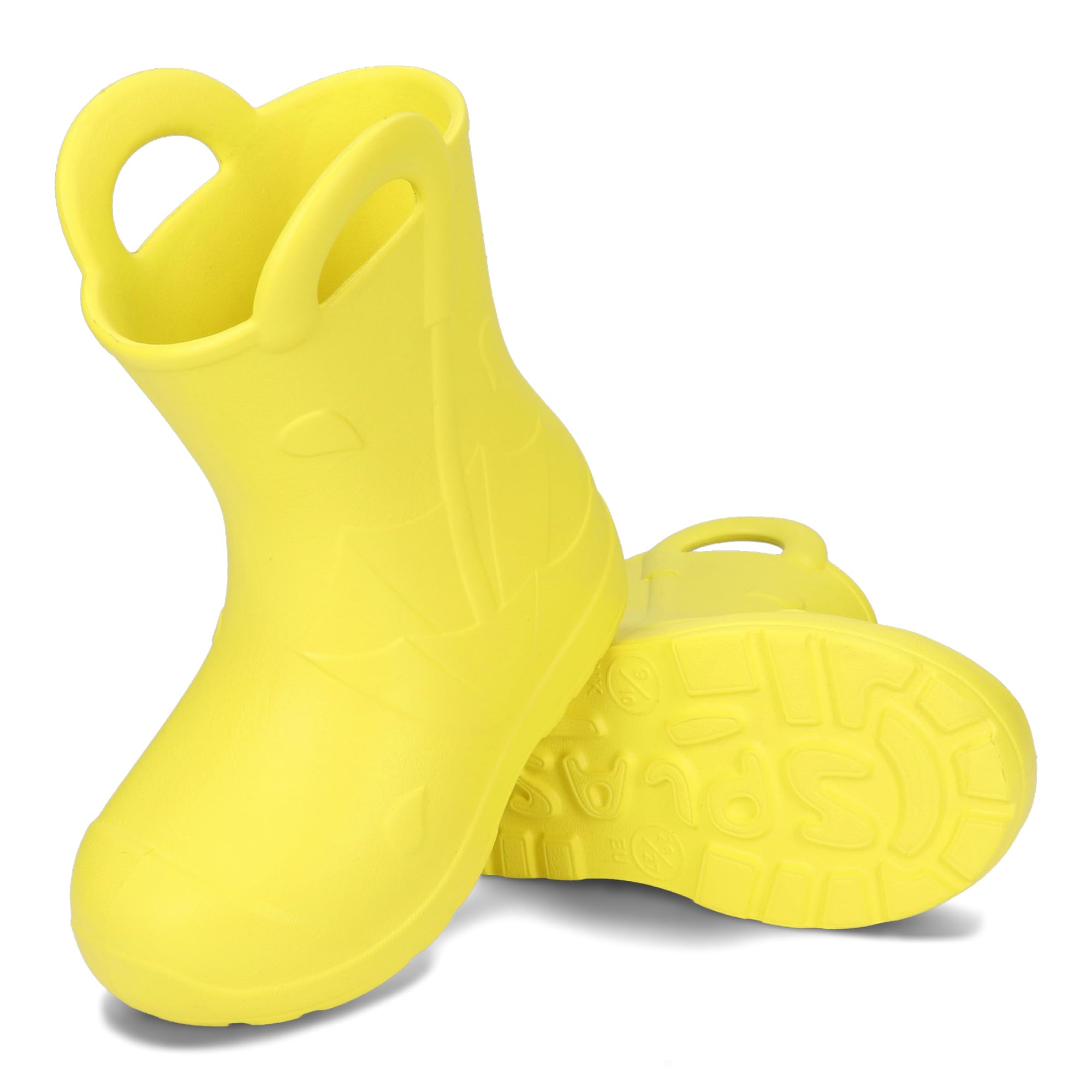 Stivali di gomma per bambini in EVA con impugnature, ultra leggeri, impermeabili e antiscivolo, 22/23-34/35.