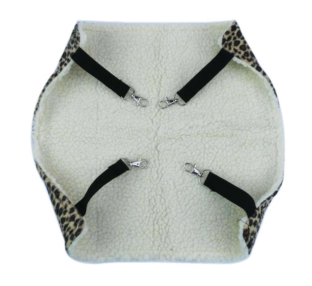 Amaca Sospesa Per Gatti E Piccoli Animali - Peluche Morbido, Ganci Per Gabbia - Foto 3