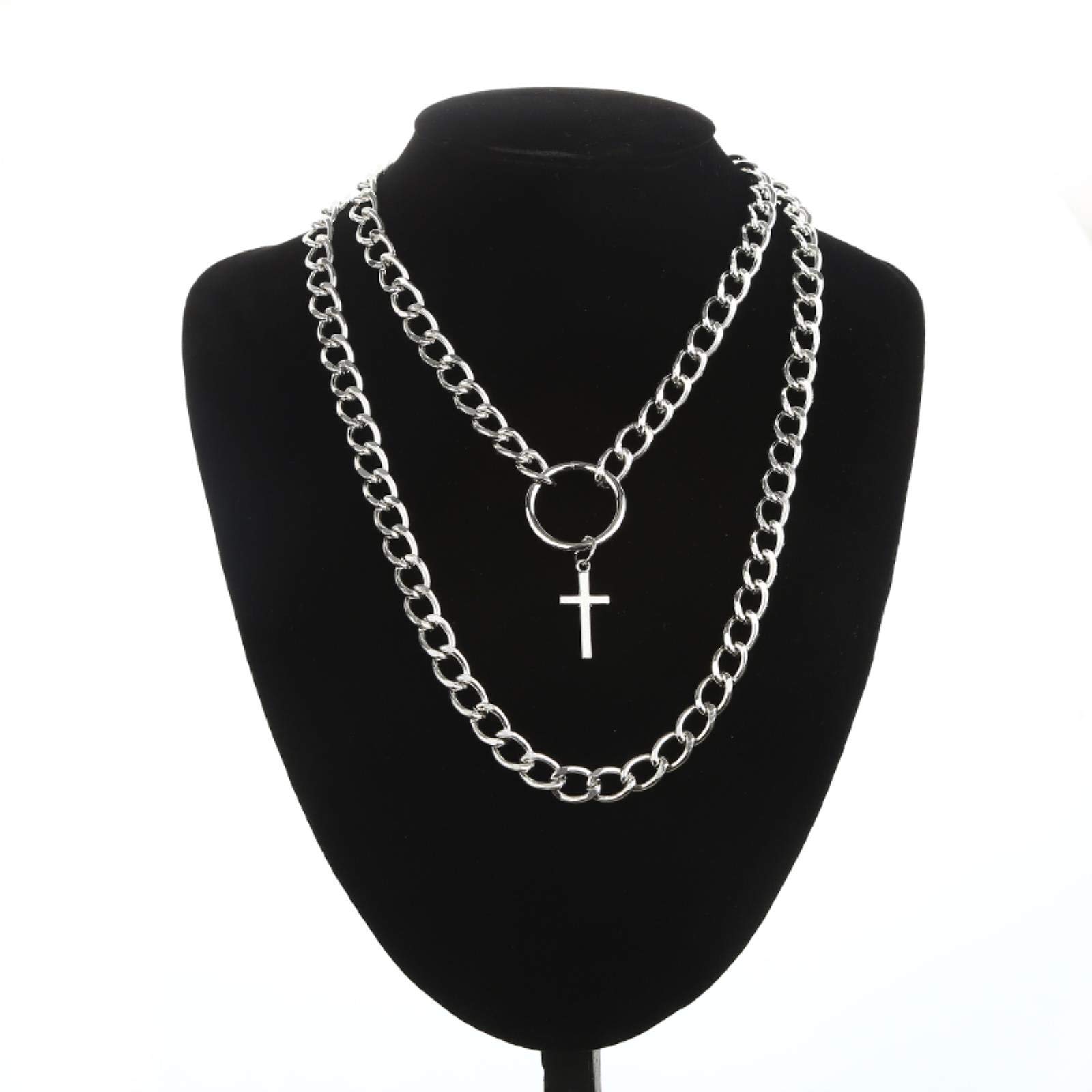 Collar Cadena Con Candado Goth Aesthetic Egirl Dark Eboy | Cuotas sin