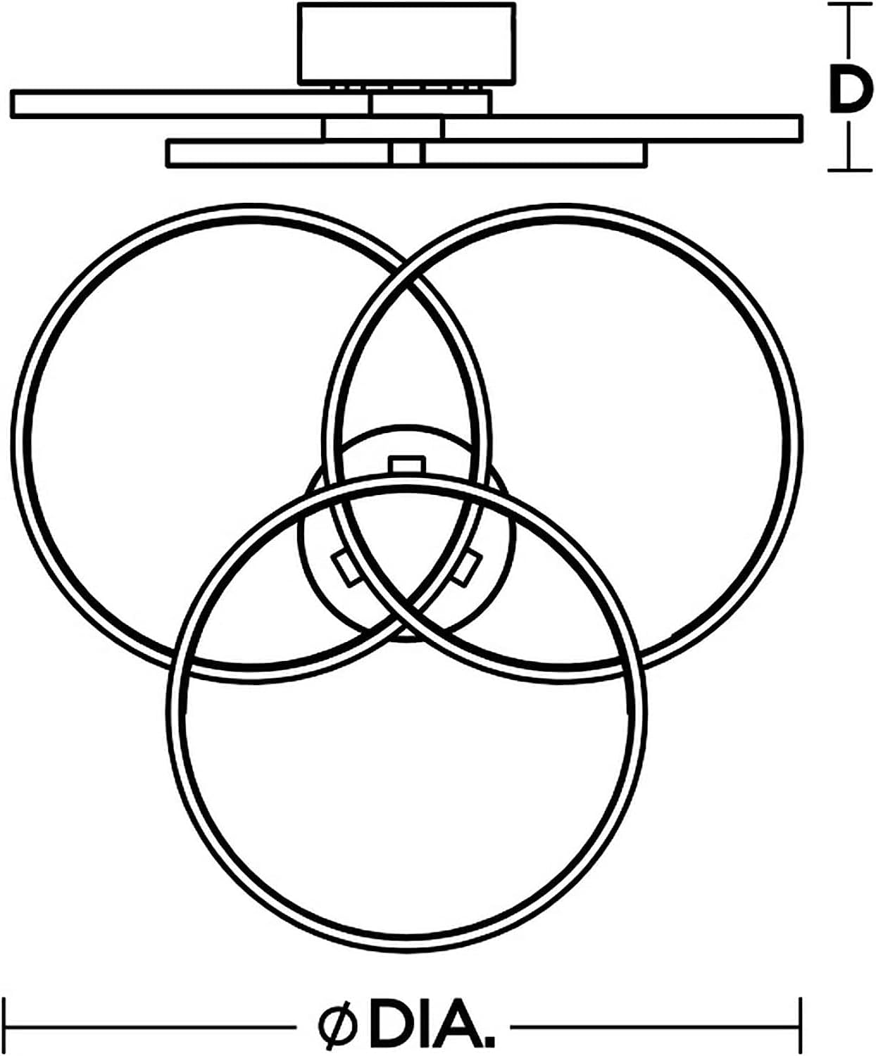Orion Flushmount LED 33W 1450Lm 120V - Satin Brass