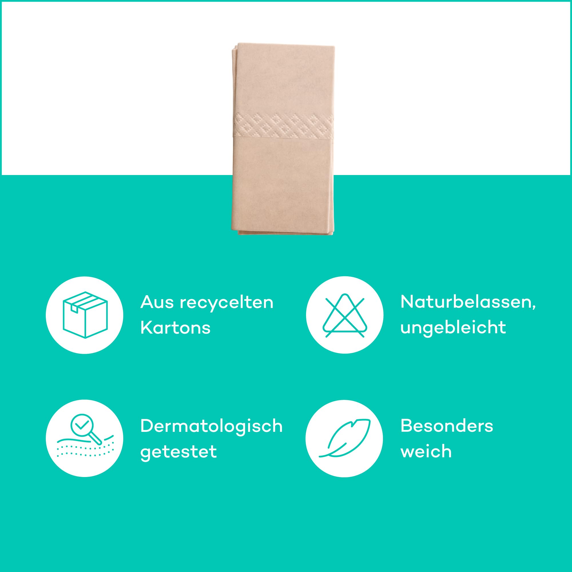mach m!t Taschentücher 4-lagig – 225 Packungen – 10 Tücher pro Packung - ohne Bleichmittel - Taschentuch aus recyceltem Karton – extrem weich & umweltschonend - Made in Germany - 100% recycelbar