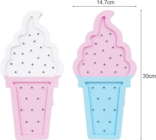 Miniatura 8 de Luz de helado, luz de ambiente romántico de San Valentín, decoración de fiesta de helado, decoración de fiesta de helado, decoración de despedida de