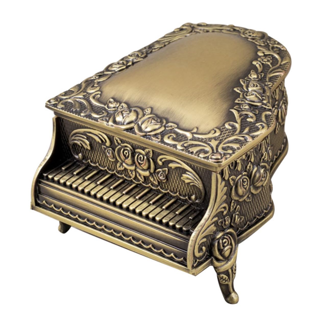 Boîte à bijoux en métal or de piano pour ranger et ne plus perdre