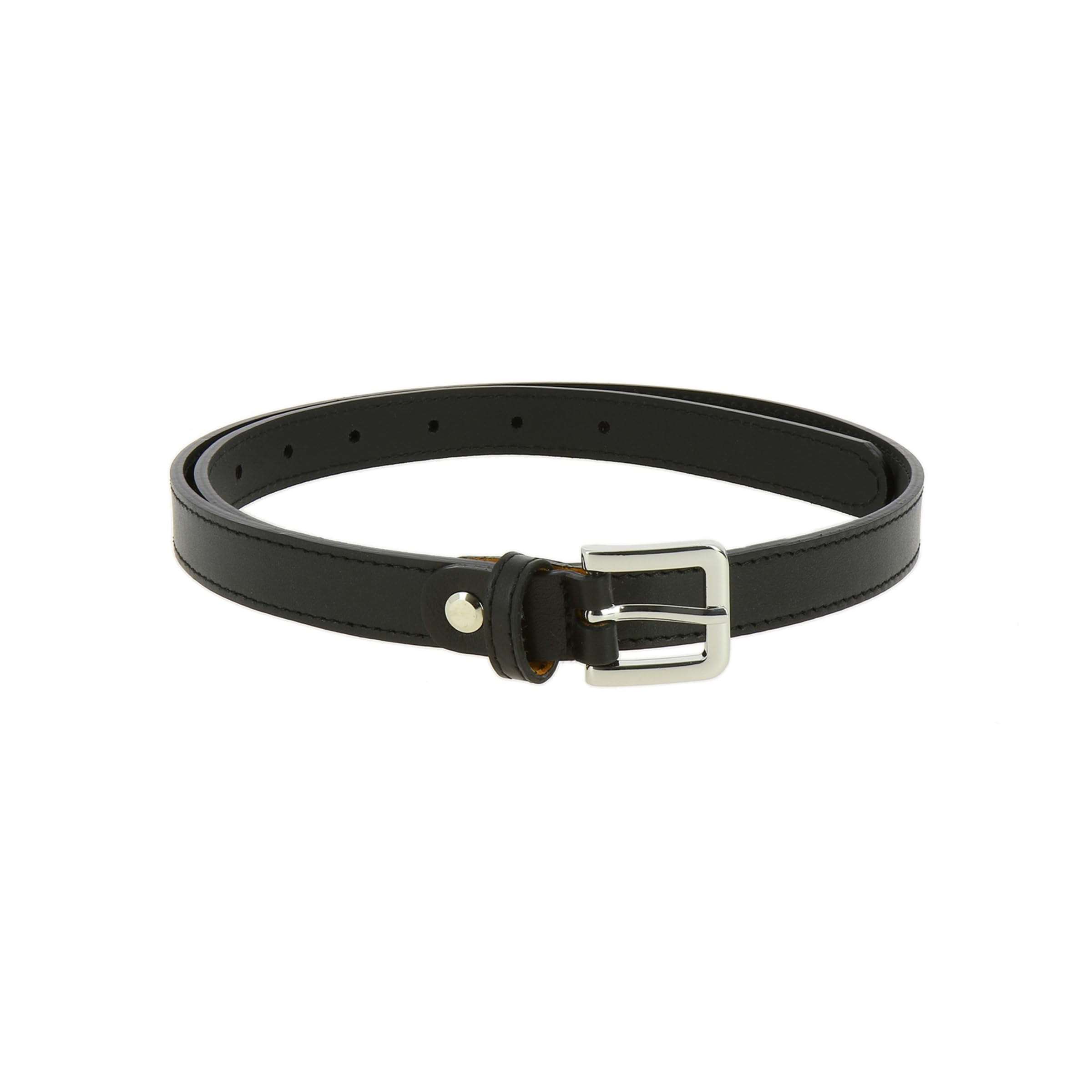 FASHIONGEN - Cinturón de 2 cm cuero italiano genuino para las mujeres, LINDA