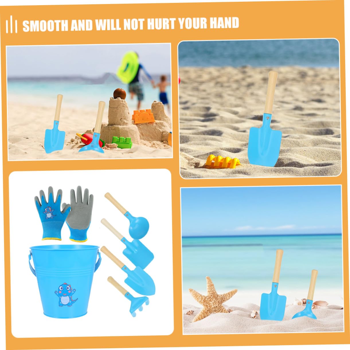 iplusmile Herramientas de Playa para Cubo y Pala de Juguete para Construir Castillos de Arena la Playa Juguetes de Educativos