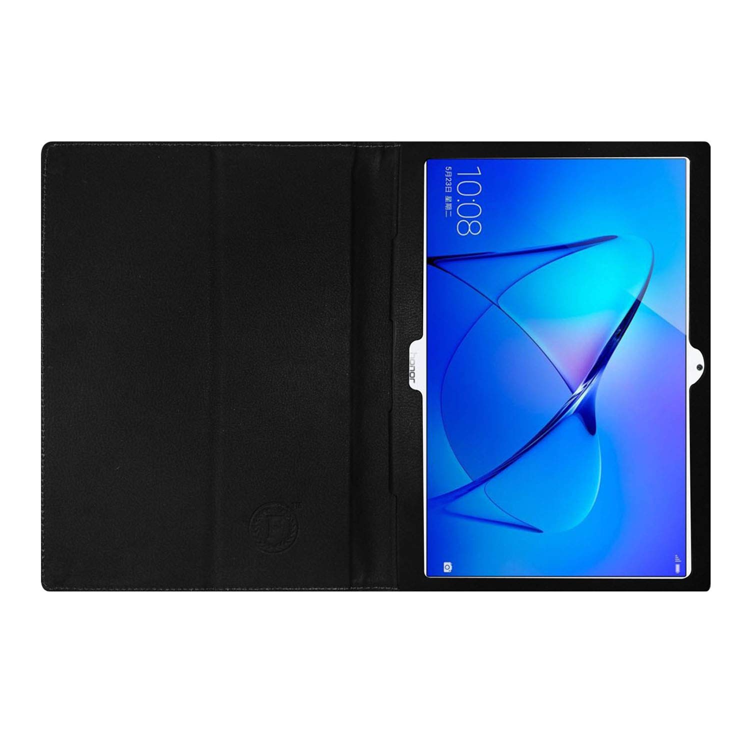 Fastway Tablet Flip Flap Case for Honor MediaPad T3 10 Tablet Front & Back Cover (Black)