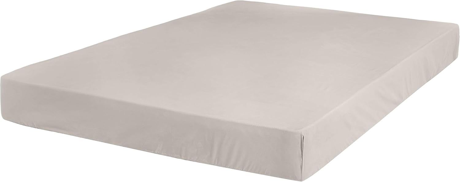 AmazonBasics UltraSoft Fitted Sheet Breathable, Easy to Wash Twin