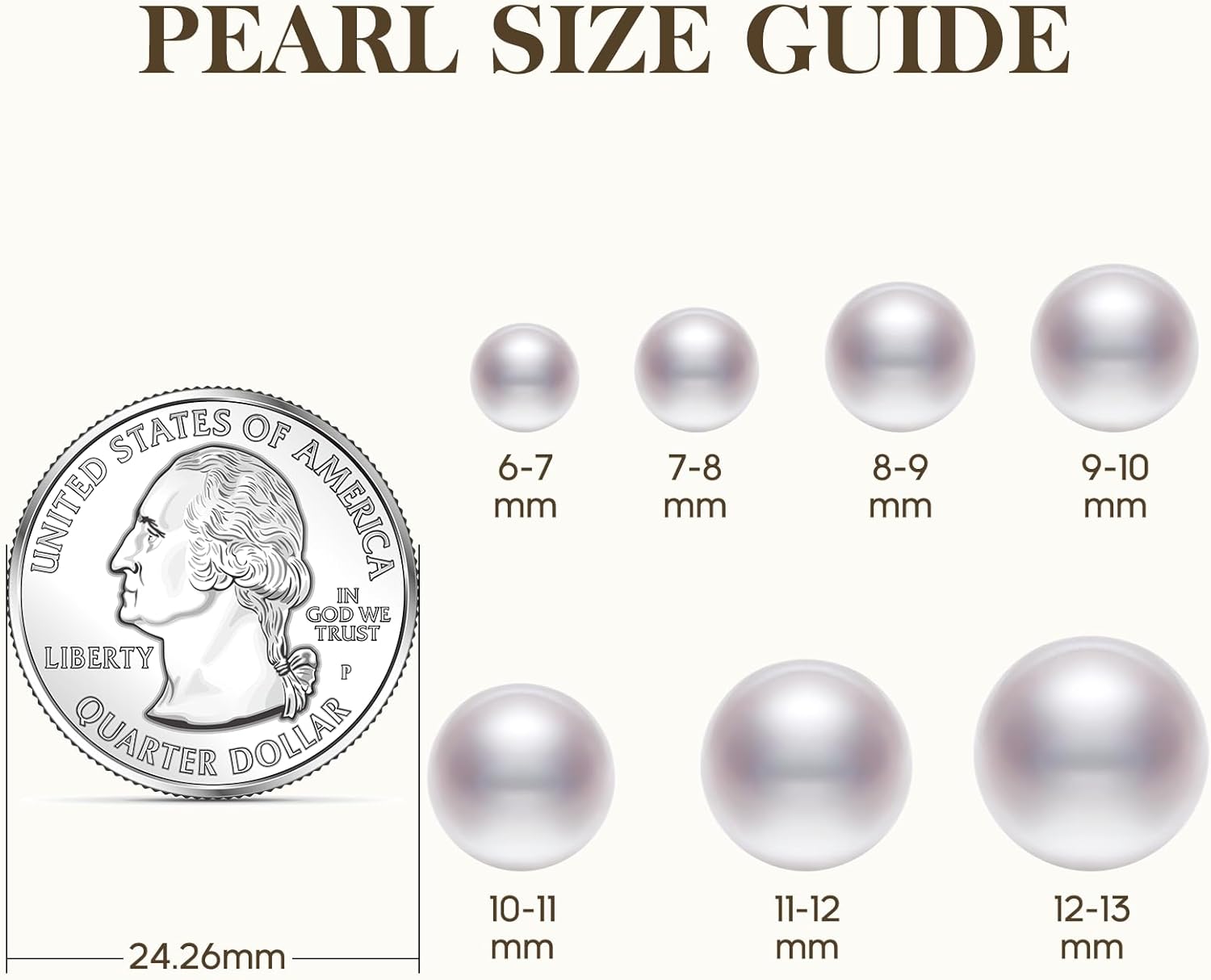 Ball Pearl Earrings for Women 6-13mm AAAA Freshwater Pearls Stud Earrings 925 Sterling Silver Jewelry Gifts for Wife Mom Girlfriend Her Christmas Wedding Birthday Anniversary - Image 5