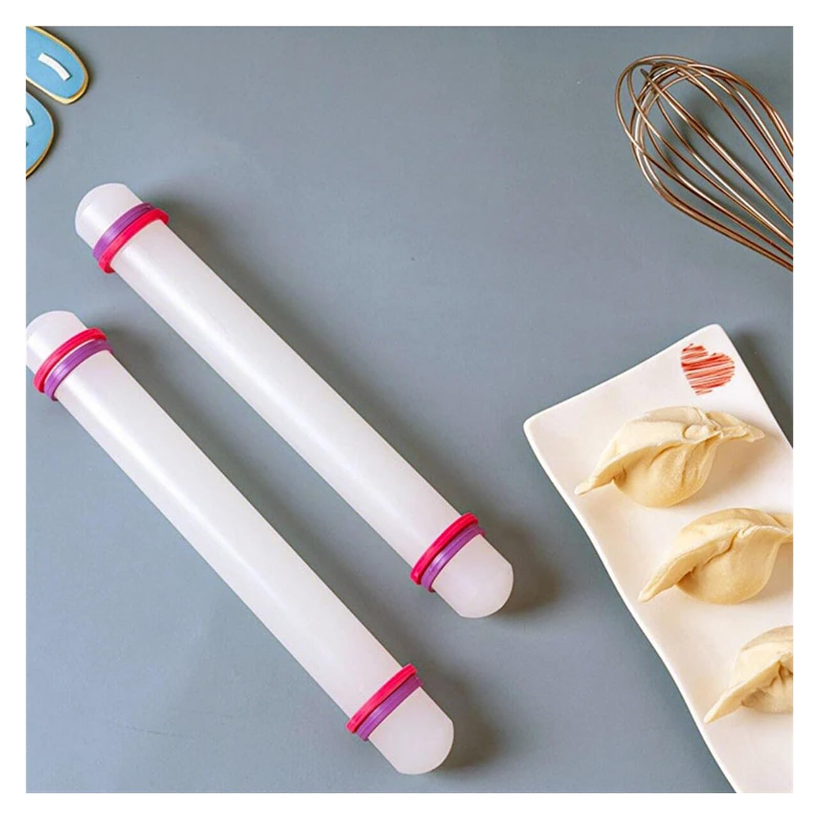 Rodillo de plástico 22cm, herramienta for hornear pasteles cocina, antiadherente