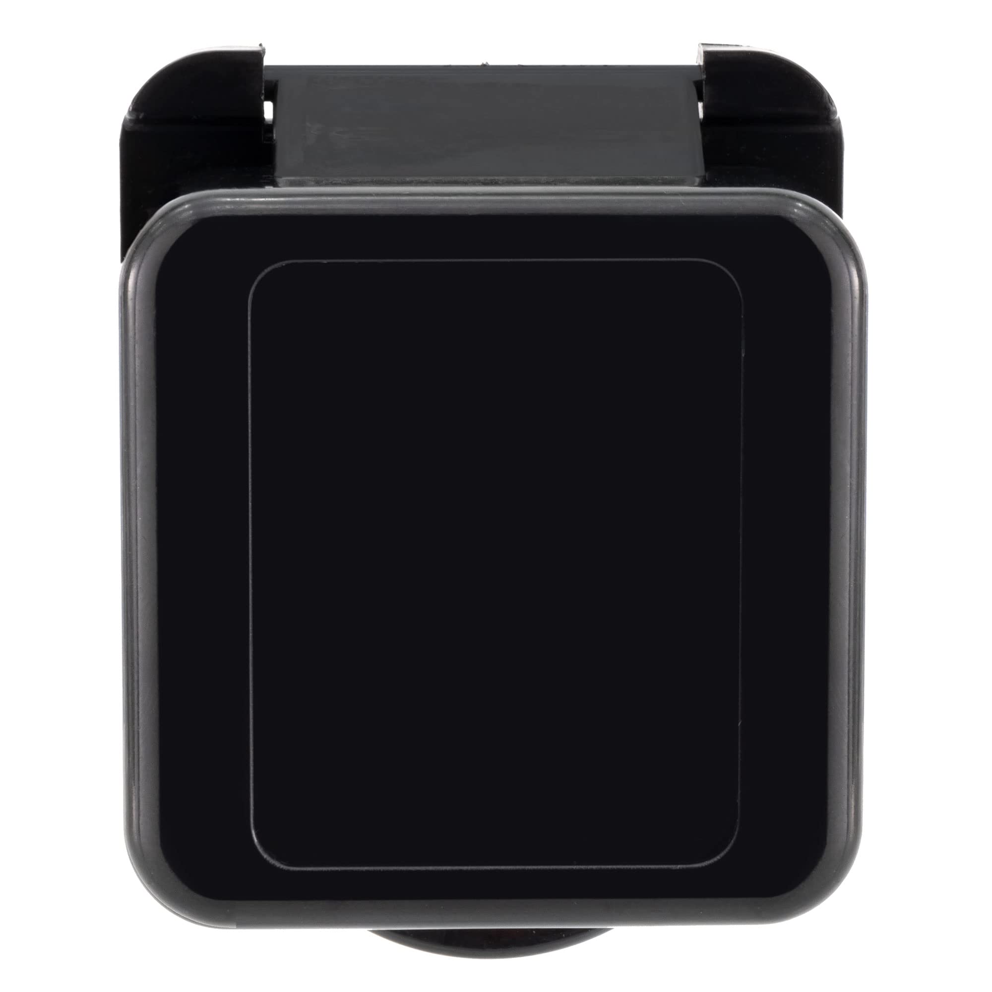 RecPro Placa de Entrada de TV por Cable RV | Antena coaxial/Conector de Cable | Opción Negra o Blanca (Negro)