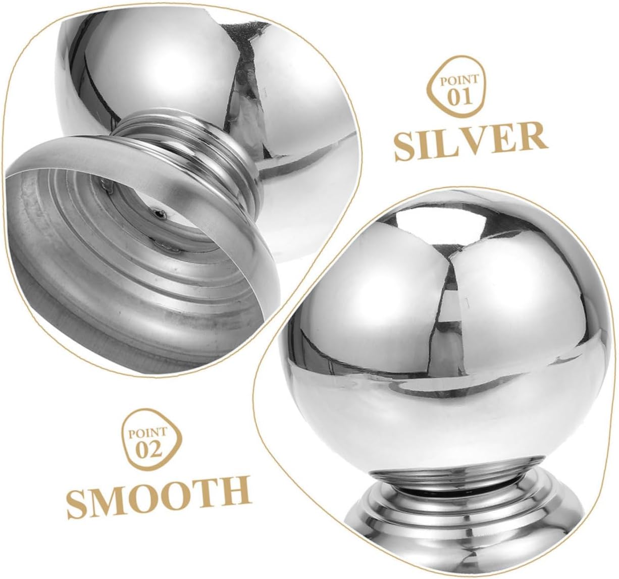balacoo 5pcs Garden Fence Topper Post Cap Elegant Design for Yards and Gardens Scratch-Resistant Hollow Finial Easy Installation