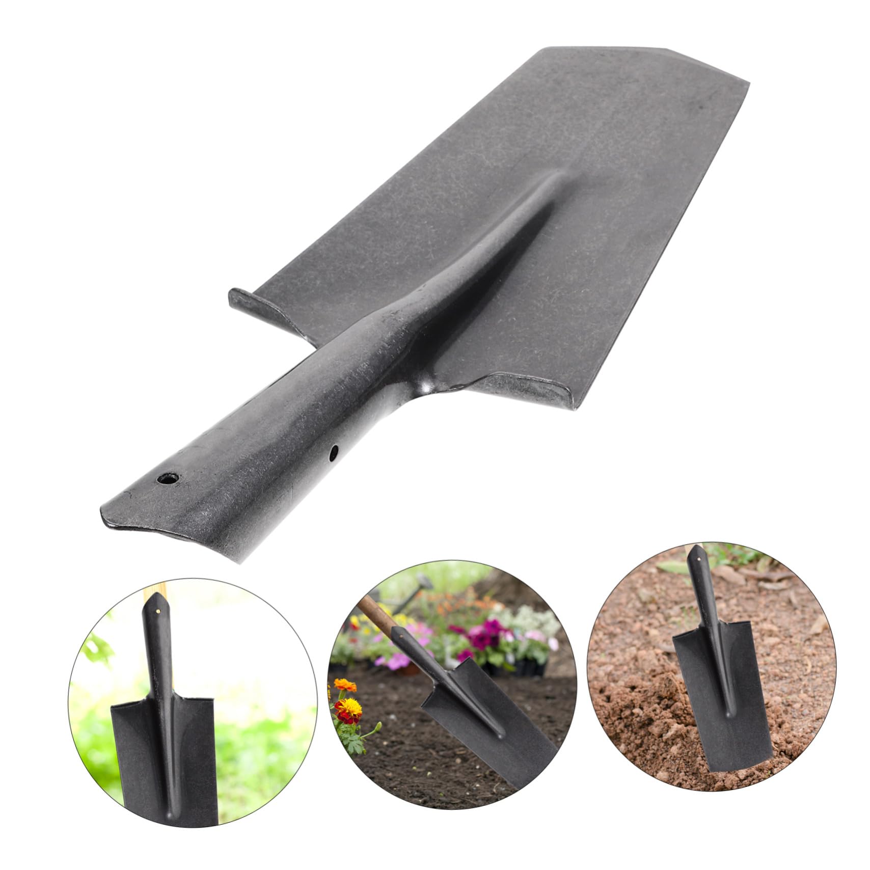 Leichter Handspaten aus Manganstahl mit Robustem Spatengriff für Gartenarbeiten und Outdoor Aktivitäten zum Graben und Pflanzen