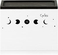 Vista 9 de Discreto soporte para tampones para baño con tapa de bandeja de tocador, organizador de tampones para baño para montaje en pared o encimera