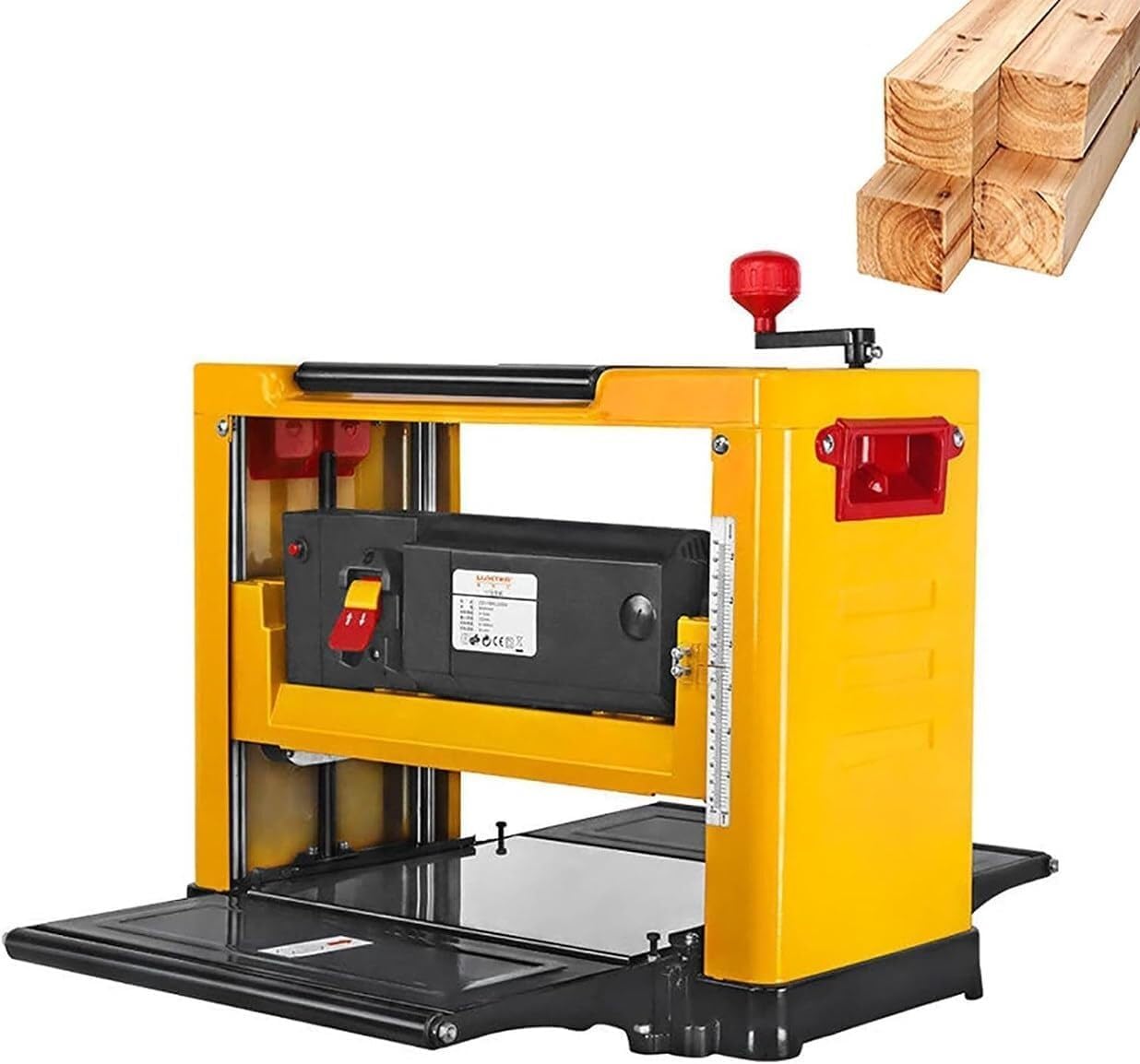2000W Benchtop Thickness Planer, 13Inch Desktop Electric Planer Jointer Planer, 8000RPM Multi-Angle Adjustable Household Planer For Wood Cutting Thickness Planer