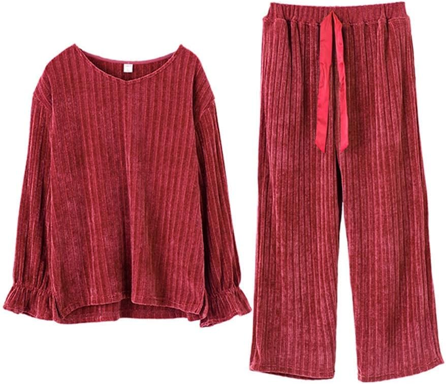 【直営店買付】 レディース パジャマ 寝巻き ラウンジウェア 長袖 寝巻き ロングパジャマ パンツ クラシック サテン 寝巻きセット パジャマセット