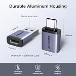 UGREEN USB à USB C Adaptateur & USB C à USB Adaptateur Combo 4-Pack, 10Gbps Convertisseur de type C, Chargeur de voiture compatible avec MacBook Pro, iPad Mac mini, iPhone 17/16, Galaxy, PC/Laptop, Pièce jointe du disque dur