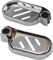 Vista 7 de 2 jaboneras ajustables con riel de ducha deslizante, soporte de baño liso