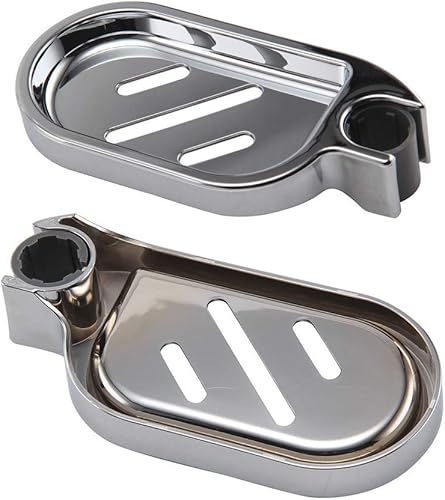 Miniatura 7 de 2 jaboneras ajustables con riel de ducha deslizante, soporte de baño liso