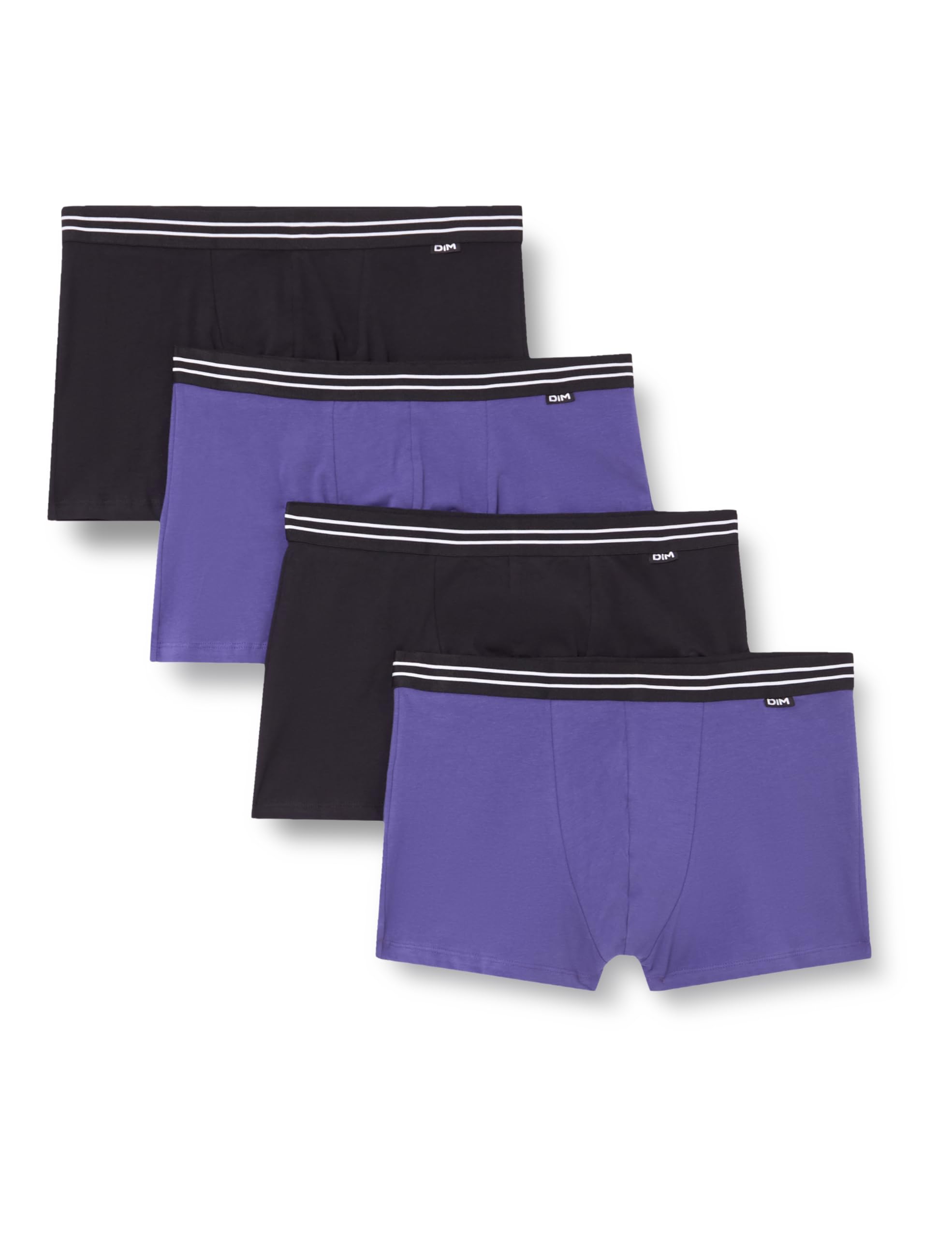 DIM Men's Boxer Set of 4 | Ecodim Cotton Stretch | Durable Comfort and Optimal Fit | Classic Waistband