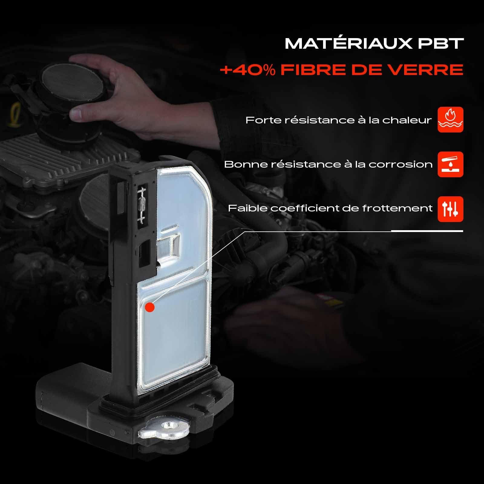 Frankberg Débitmètre d'air massique 4 broches CP9Z12B579B | Compatible avec: Galaxy WA6, Focus III Box/Hatchback, C-Max II DXA/CB7 DXA/CEU, Transit Connect MPV, Tournoi Focus III