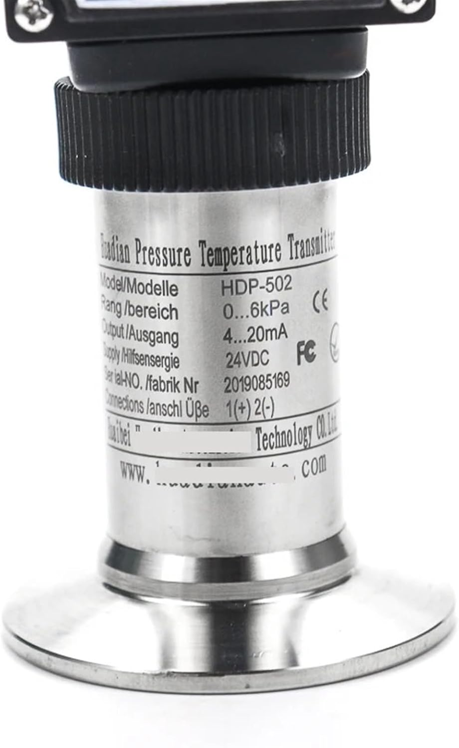 圧力トランスデューサー 産業用 4～20mA フラットメンブレン デジタル圧力トランスミッター