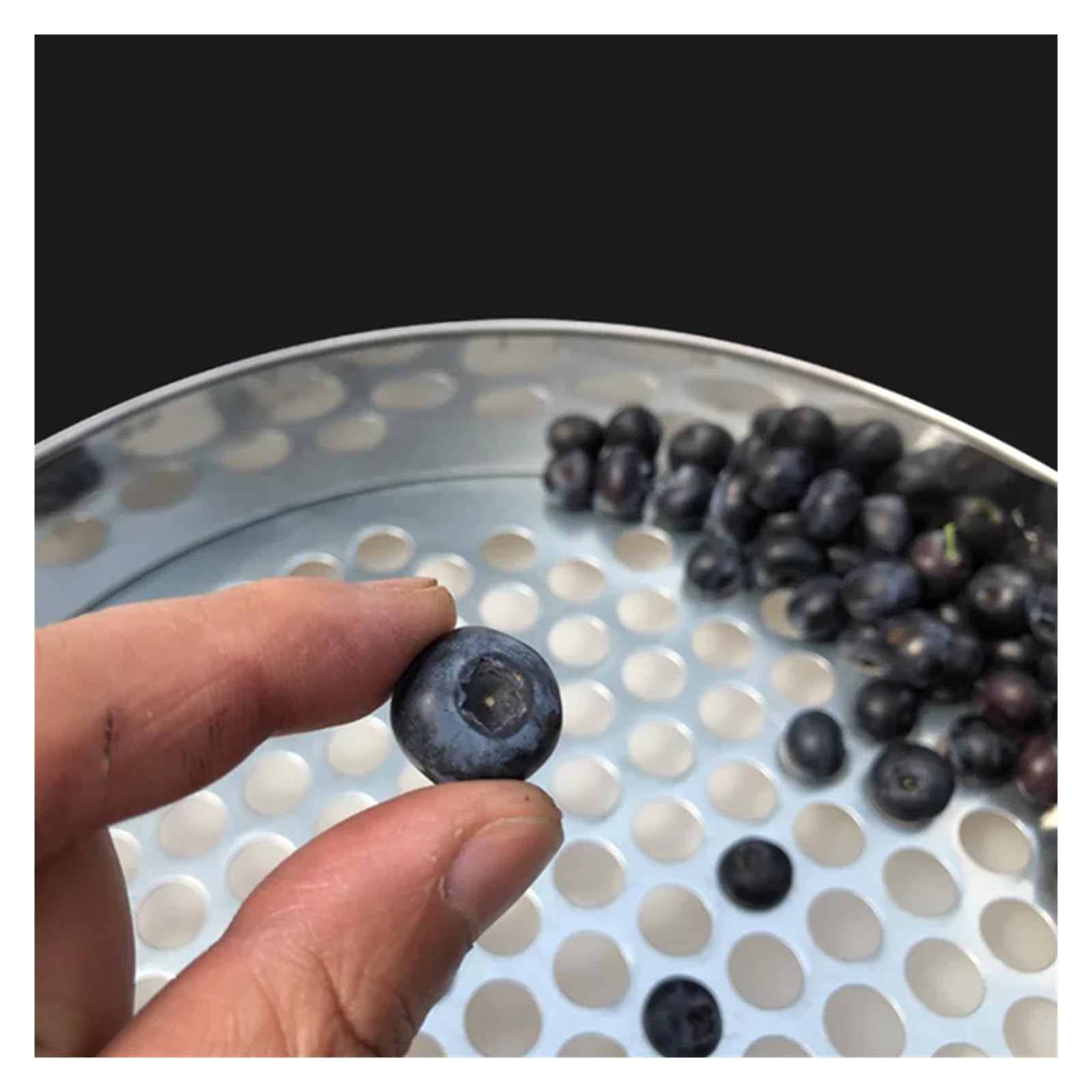 Setaccio a rete in acciaio inox 304 – 10 cm foro rotondo filtro per fagioli e frutta da cucina 0,5-50 mm setaccio mirtillo diametro foro 2 mm 1 pezzo