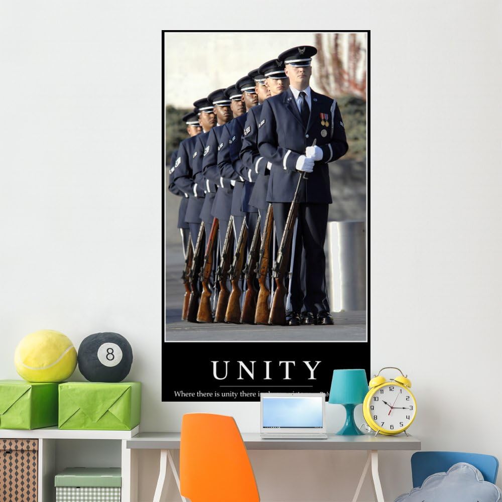 Wallmonkeys Unity Inspirational Quote and Wall Mural Peel and Stick Graphic (72 in H x 48 in W) WM142876