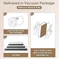 Vista 6 de EHEYCIGA Camas ortopédicas para perros, cama para perros con funda extraíble lavable, todos los tamaños de perros