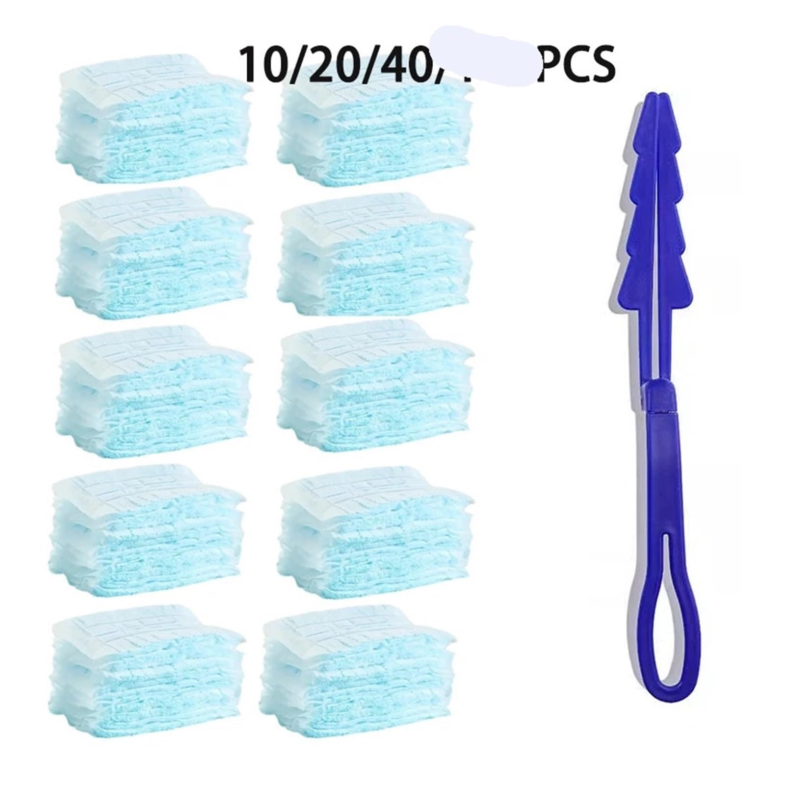 10/50 Uds recambios de Plumero Mango Incluido paños electrostático eliminación Polvo sin Esfuerzo for persianas Muebles para Limpiar El Polvo(50PCS)