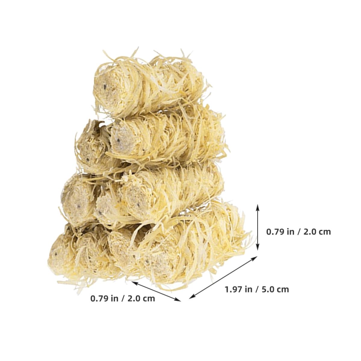 IMIKEYA Encendedor Natural para Barbacoa de Madera Resistente al Viento, 50 Piezas de Madera Khaki para Chimeneas y Camping en Cualquier Clima