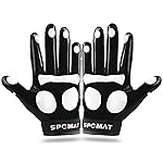 SPOMAT Youth Football Gloves Kids Silicone Grip Receiver Gloves with Super Stick Ability for Best Game Experience, Footprint XL