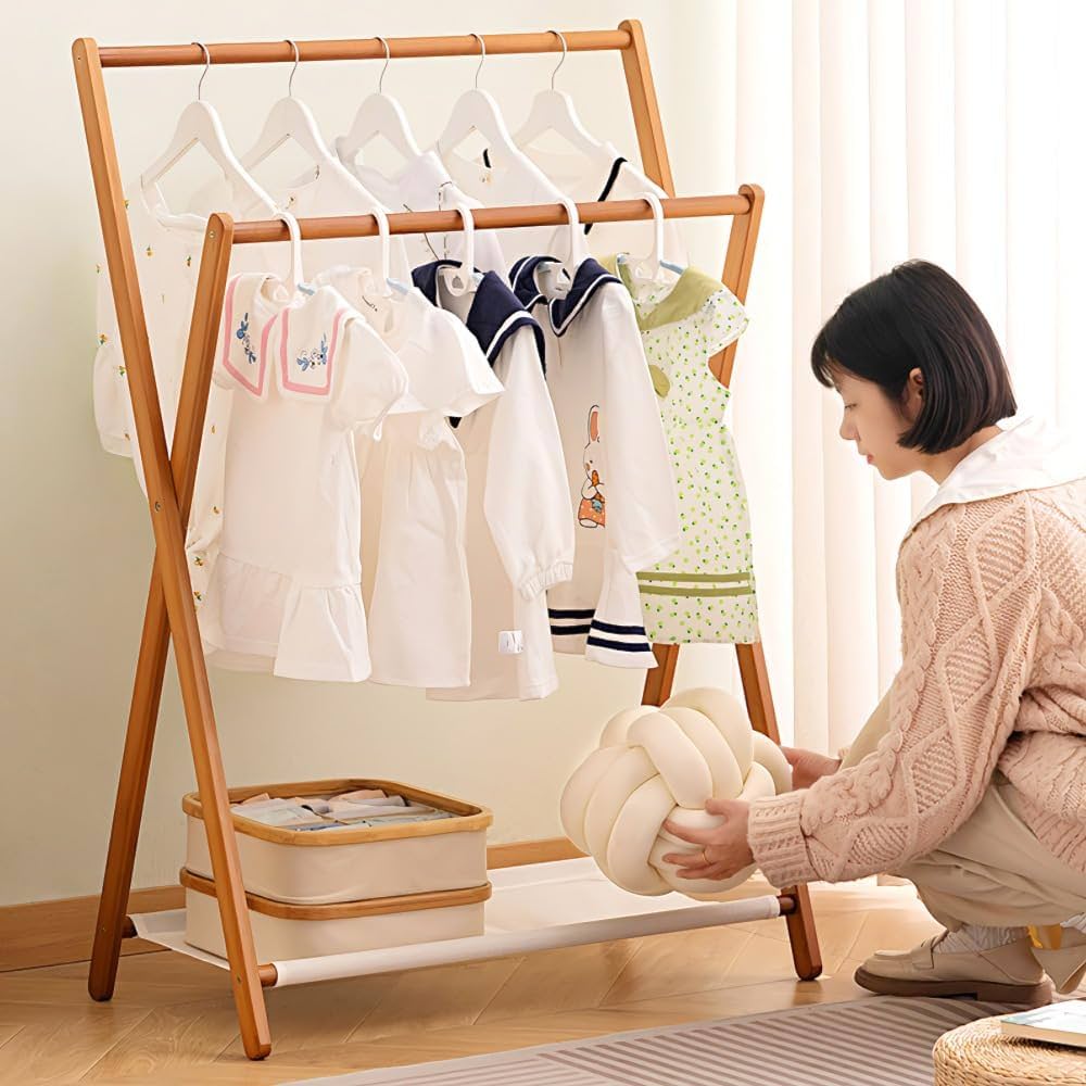 木製スタンドハンガー 組立簡単 Amazon.co.jp: Yalufa 木製 ポールハンガー ハンガーラック